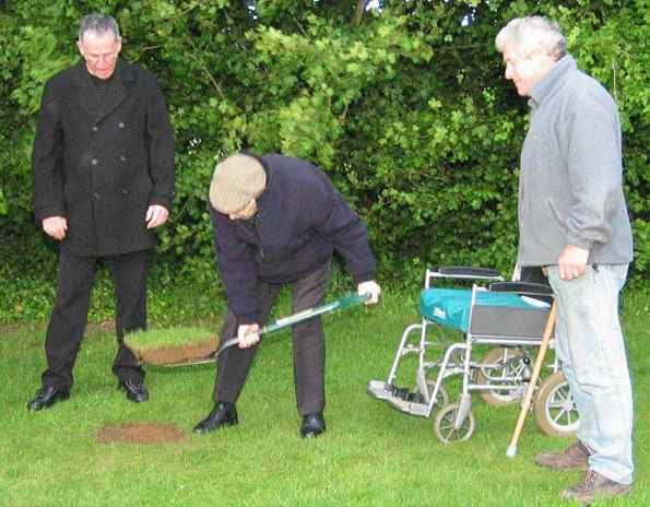 turning the first sod