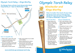 Download the Olympic Torch Relay Programme Leaflet Downloadable Olympic Torch Relay Programme Leaflet