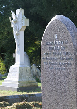 Edith Lines' gravestone Edith Lines' gravestone