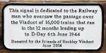 Railwaymen Plaque