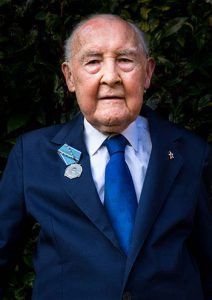 George Yorke with Ushakov medal