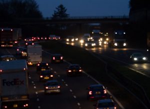 M3 traffic at night