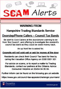 Cold Callers Council Tax Scam Alert