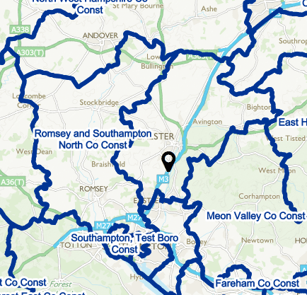 Existing Constituency boundaries