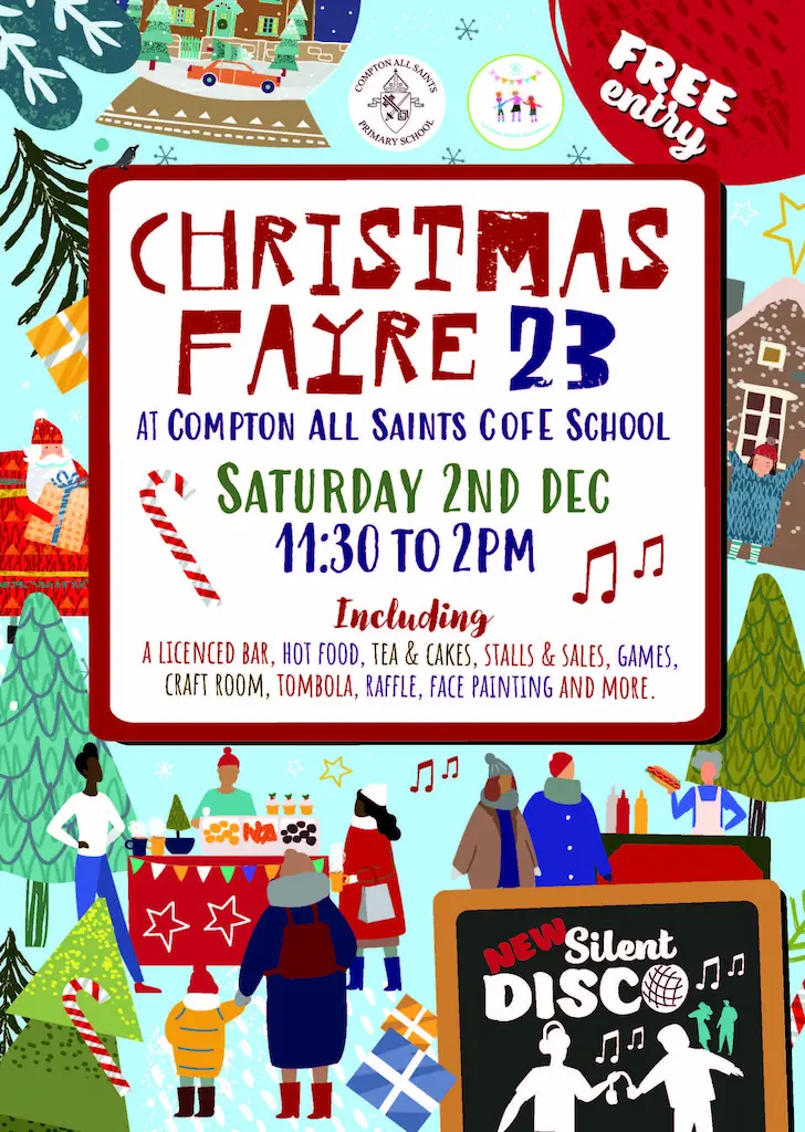Compton School Christmas Fayre 11:30 to 2pm Sat 2nd December